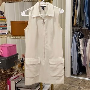 Forever 21 White Cute Dress with two pockets